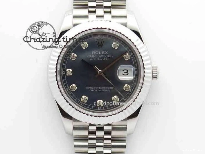 1229 Trendy DateJust II 41mm BP Maker Best Edition Black MOP Diamonds Dial On New Version Jubilee Bracelet A 3622